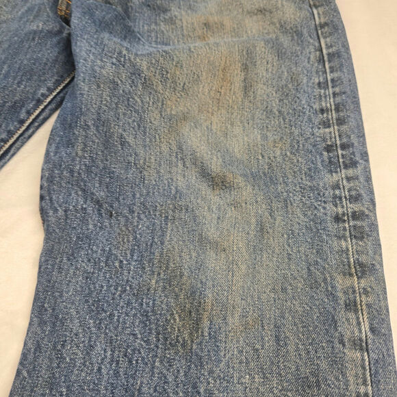 Levi's 501 XX Men's Button Fly 40x30 Blue Jeans Red Tag Mexico Distressed VTG - Picture 13 of 14